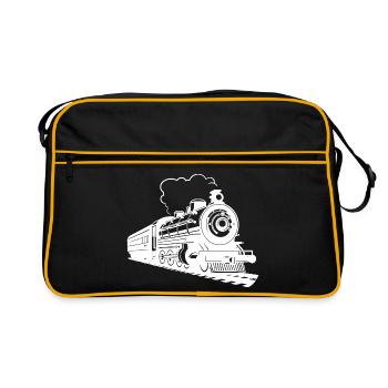 Railway Graphic - Retro Bag - black/gold - Front