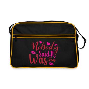 Beautician Gift - Makeup Artist - Makeup Artist - Retro Bag - black/gold - Front