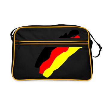 German flag - Retro Bag - black/gold - Front