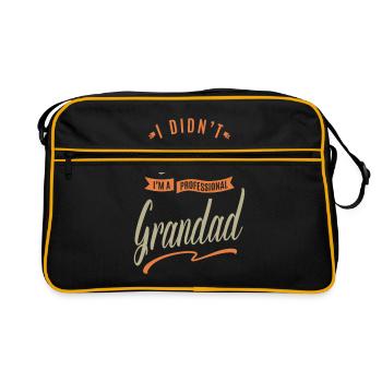 Professional Grandad - Retro Bag - black/gold - Front