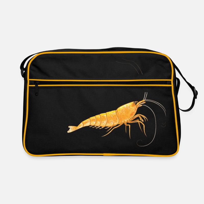 Orange Sakura Retro Tasche