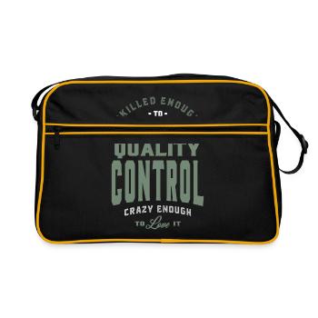 Quality Control Crazy Enough To Love It - Retro Bag - black/gold - Front
