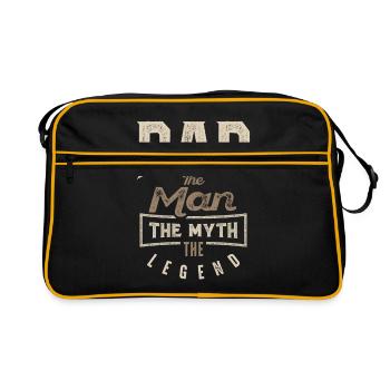 Dad The Myth The Legend - Retro Bag - black/gold - Front