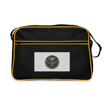 DU SIEHST - Retro Tasche - Schwarz/Gold - Vorne