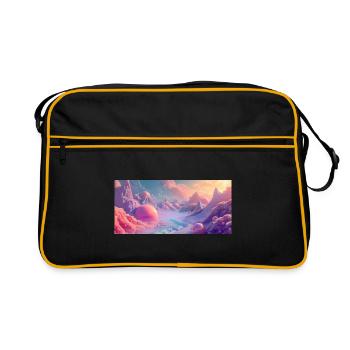 MP-3306_gfx_3D_Hypersurrealism - Retro Tasche - Schwarz/Gold - Vorne