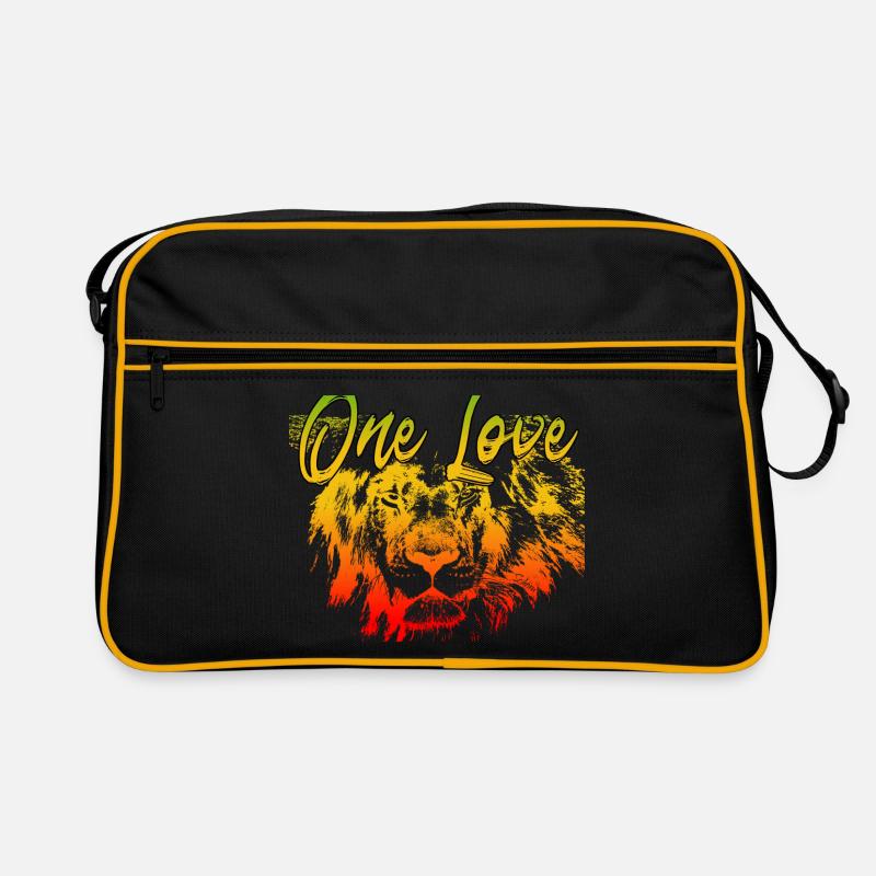 One Love - Retro Bag - black/gold