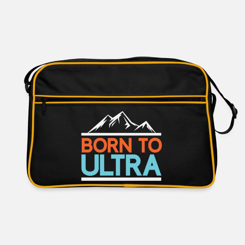 Né pour Ultra Running - Sac Retro - noir/or