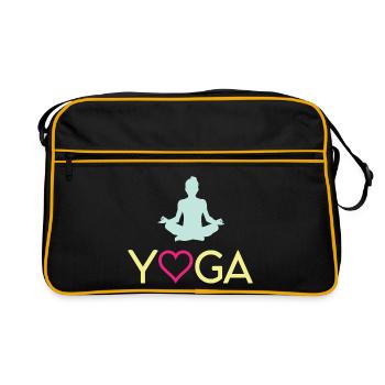 Yoga - Sac Retro - noir/or - Devant