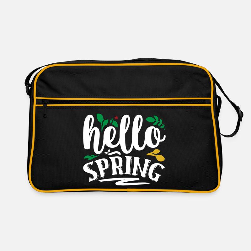 Hello Spring - Retro Bag - black/gold