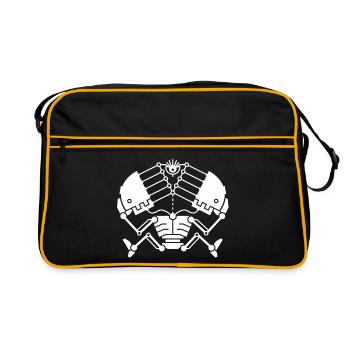 3rd Eye Robotics - white version - Retro Bag - black/gold - Front