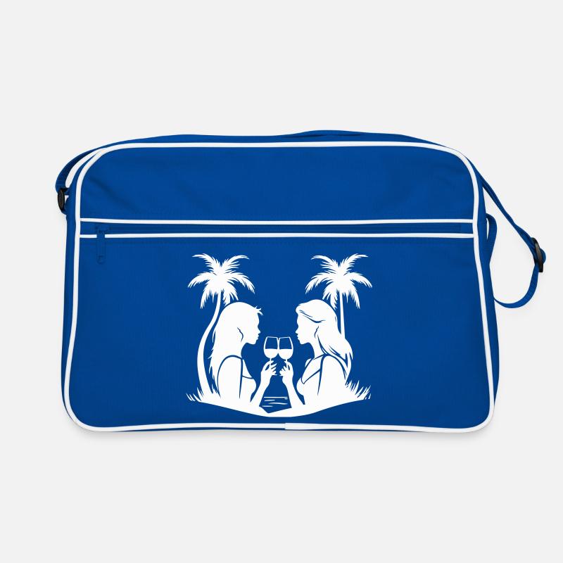 Frauen Dinner-Partie Silhouette Retro Tasche