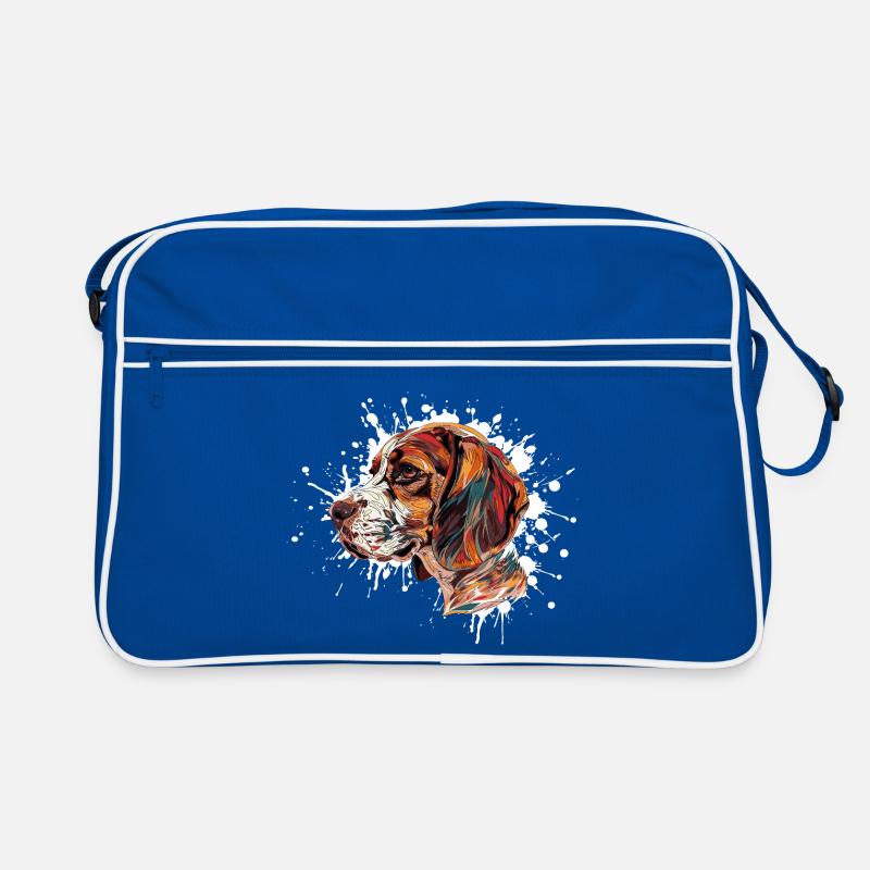 Explosion de couleurs Beagle Sac Retro