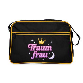 Dream Woman / Y2K Statement Nickname Design - Retro Bag - black/gold - Front