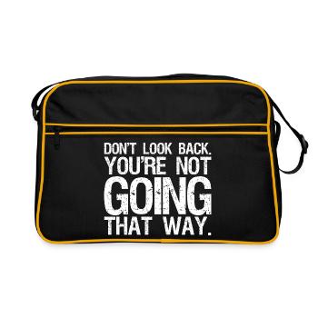 Ne te retourne pas, tu ne vas pas par là - Sac Retro - noir/or - Devant