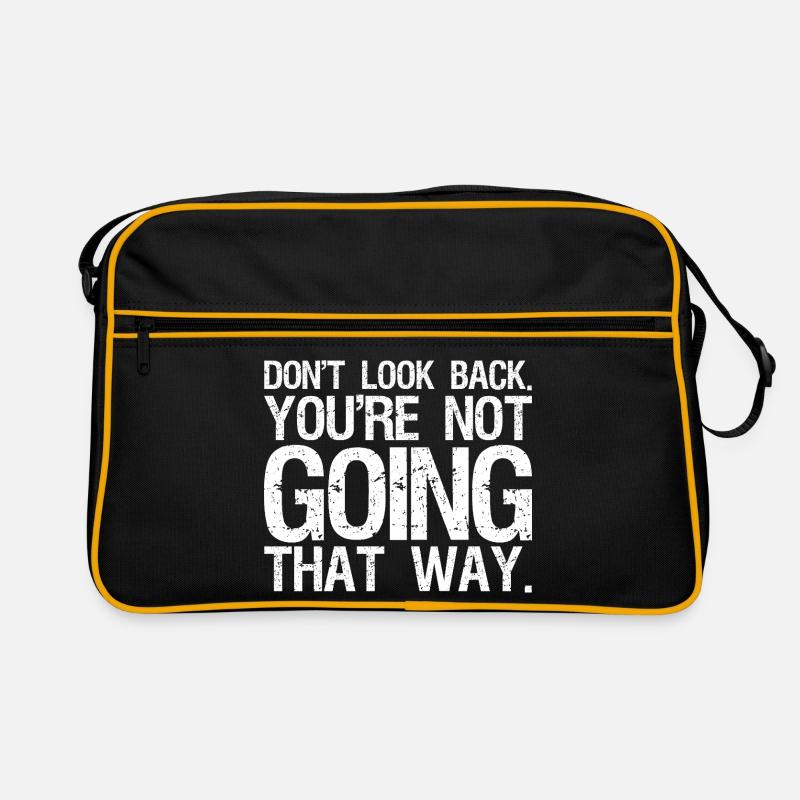 don't look back you're not going that way Retro Bag