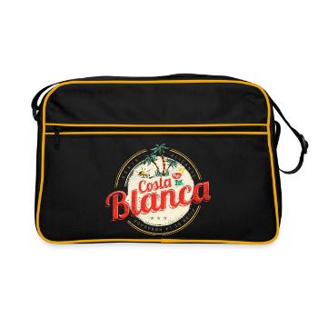 Costa Blanca Vintage Alicante Spain Souvenir - Retro Bag - black/gold - Front