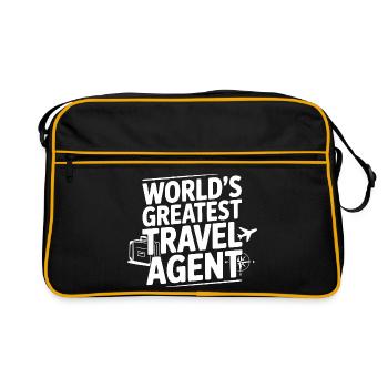 World's Greatest Travel Agent - Retro Bag - black/gold - Front