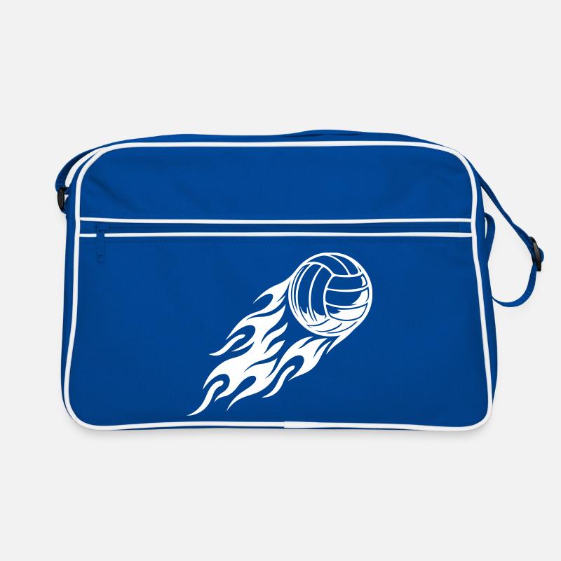 Volleyball Ball Fire Flame Retro Bag