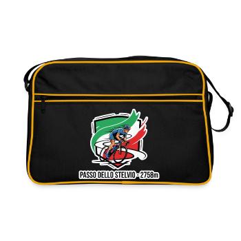 Insigne du Cavalier Passo Dello Stelvio 2758 m - Sac Retro - noir/or - Devant