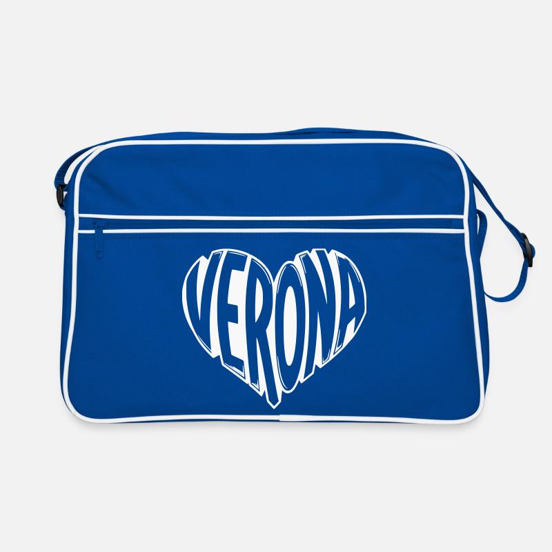 Verona Heart Typography Retro Bag