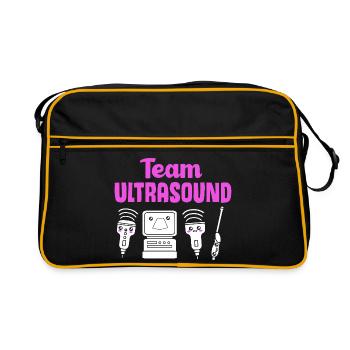 Technicien ultrasonique Technicien ultrasonore - Sac Retro - noir/or - Devant