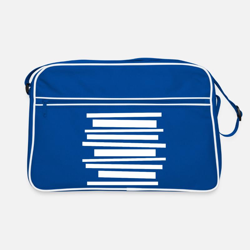 bold geometric lines pattern design Retro Bag