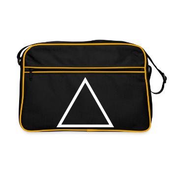 Fire Alchemy Element Symbol - Retro Bag - black/gold - Front