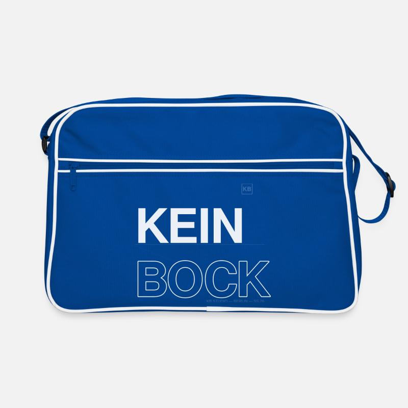Kein Bock Kontrast-Statement Retro Tasche