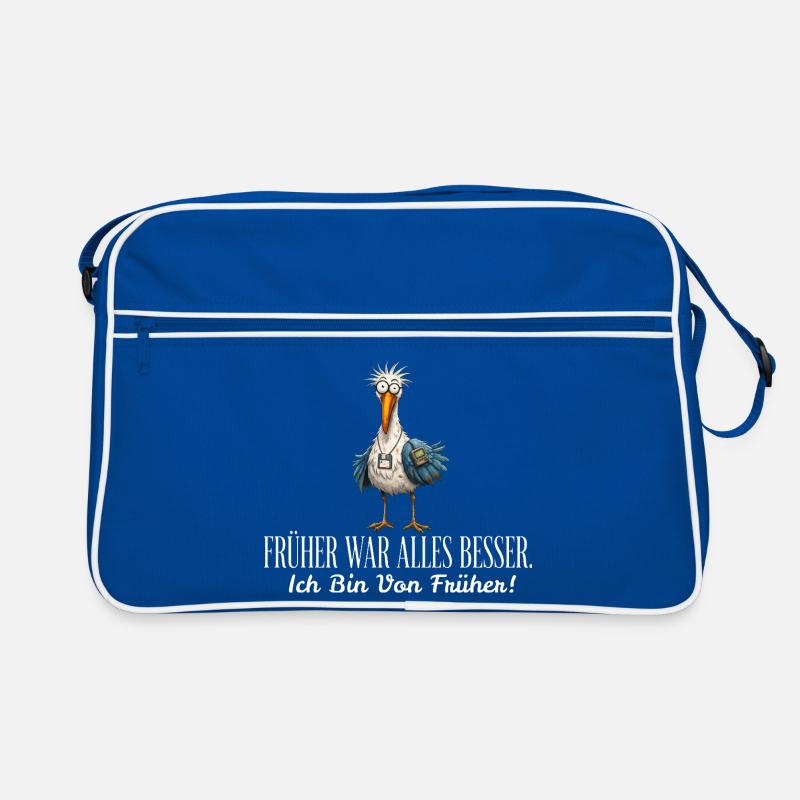 Früher war alles besser - Möwe Retro 90er Vogel Retro Tasche