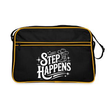 Step Happens Western Line Dance - Retro Bag - black/gold - Front