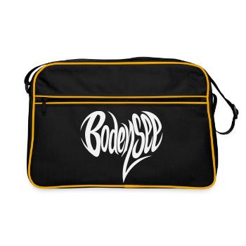 Lake Constance Flowing Lettering - Retro Bag - black/gold - Front