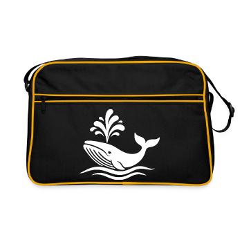 baleine - Sac Retro - noir/or - Devant