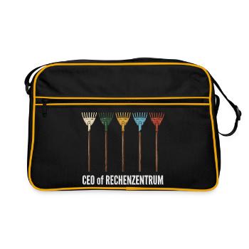 IT Support Wheel of Fortune Service Desk IT Helpdesk Nerd - Retro Bag - black/gold - Front