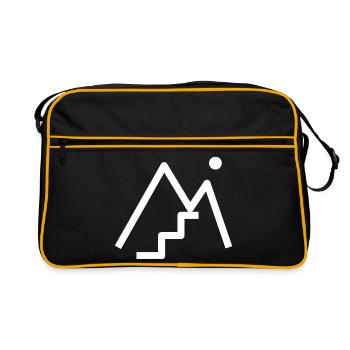 Treppengipfelberg - Retro Tasche - Schwarz/Gold - Vorne