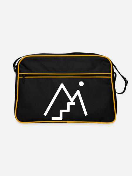 Treppengipfelberg - Retro Tasche - Schwarz/Gold