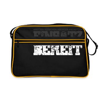 Austrian Firefighters Edition 2017 - Retro Tasche - Schwarz/Gold - Vorne