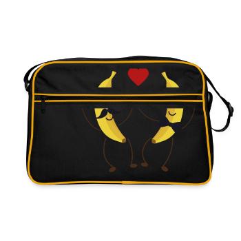 Les Bananas lovers - Sac Retro - noir/or - Devant