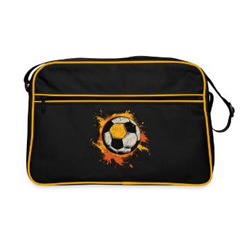 Ballon de football - Sac Retro - noir/or - Devant