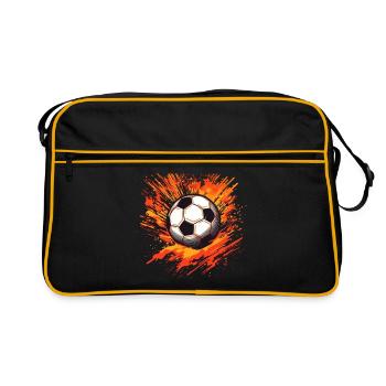 Ballon de football - Sac Retro - noir/or - Devant