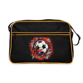 Ballon de football - Sac Retro - noir/or - Devant