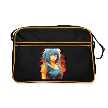 Anime Girl - Sac Retro - noir/or - Devant