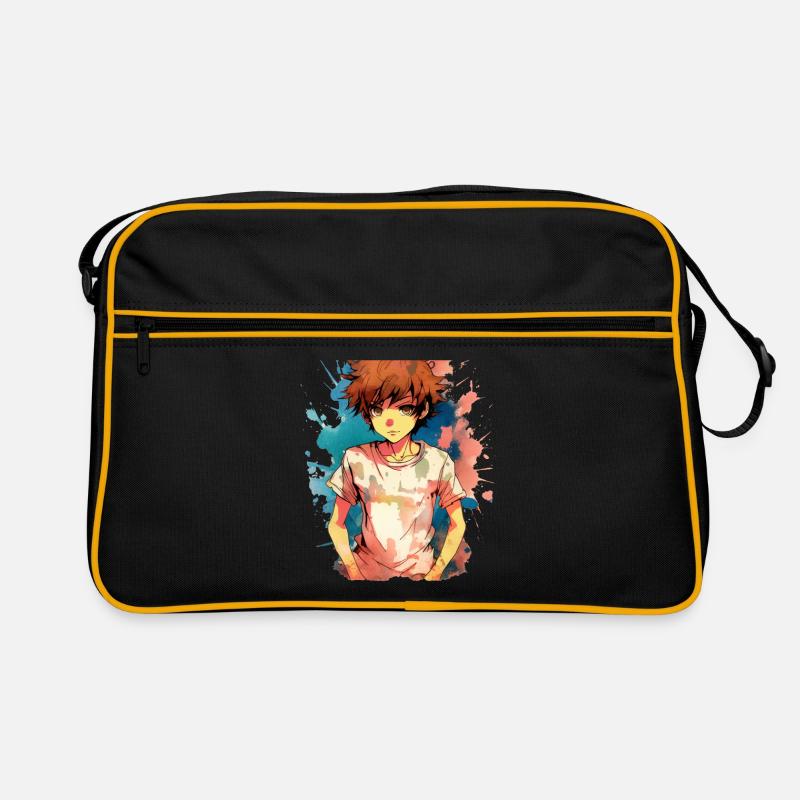 Anime Boy - Retro Bag - black/gold