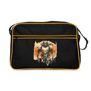 Mecha - Retro Bag - black/gold - Front