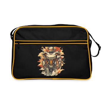 Mecha - Retro Bag - black/gold - Front
