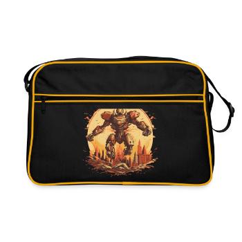 Mecha - Retro Bag - black/gold - Front