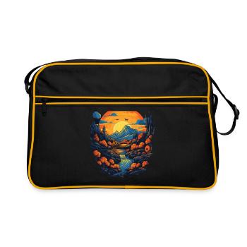 Paysage - Sac Retro - noir/or - Devant
