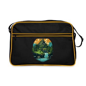 Paysage - Sac Retro - noir/or - Devant