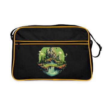 Paysage - Sac Retro - noir/or - Devant
