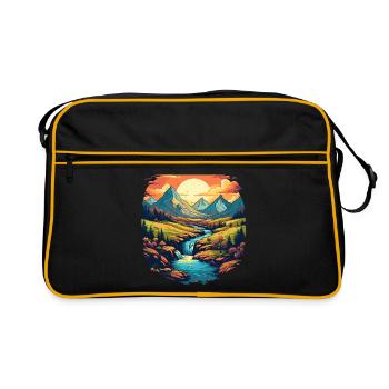 Paysage - Sac Retro - noir/or - Devant