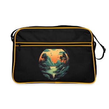 Paysage - Sac Retro - noir/or - Devant